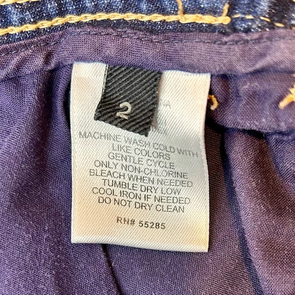 Final Price Y2K Express Vintage Lowrise Button Fly Denim Shorts Sz 2 - Picture 6 of 7